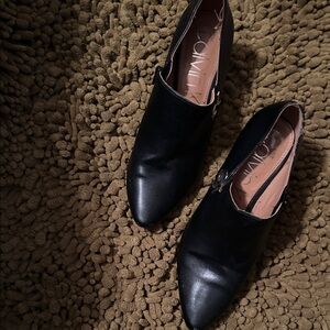 Calvin Klein Collection Sleek Black Ankle Boots